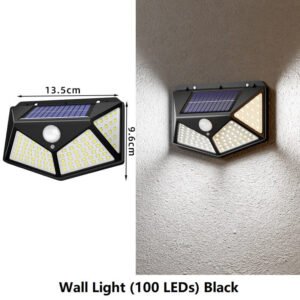 Free Waterproof LED LED Ultra-Bright Solar Power Light Outdoor Security Motion Sensor for Patio Street Wall-Mounted
